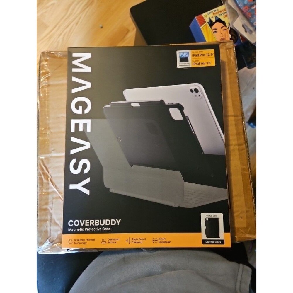 MAGEASY CoverBuddy for 2024 iPad Pro 13" - iPad Pro Case - New black